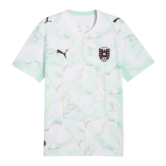 Austria Fora Camisa Copa do Mundo 2026 Branco - camisola de futebol para adeptos em