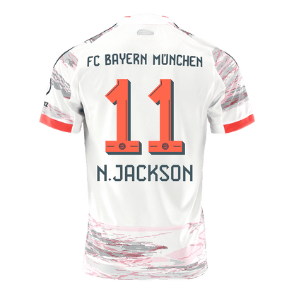 N.JACKSON #11 Bayern Munich Fora Camisa 2025/26 Branco