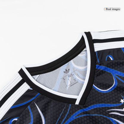 Versão do Jogador MESSI #10 Argentina Fora Copa do Mundo Futebol Camisas 2026 Preto