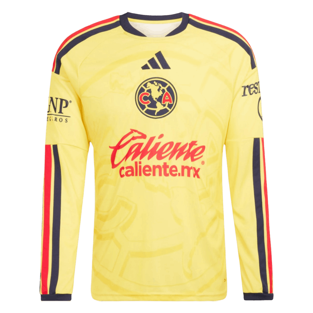 Club America Casa Manga comprida Camisa 2026/27 Amarelo