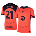 F.DE JONG #21 Barcelona Fora Terceira Camisa 2025/26 UCL