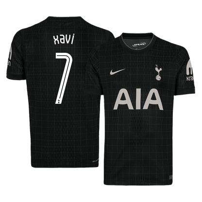 XAVI #7 Tottenham Hotspur Fora Camisa 2025/26- Preto - UCL