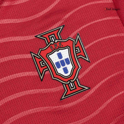 RONALDO #7 Portugal Infantil Casa Copa do Mundo Conjunto(Camisa+Calção) 2026 Vermelho