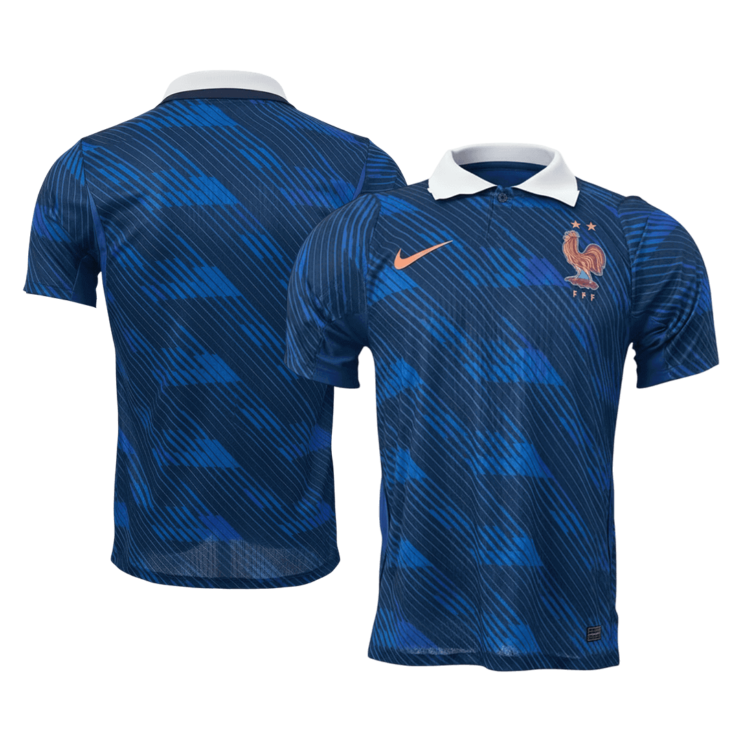 Versão do Jogador France Casa World Cup Futebol Camisas 2026 Azul