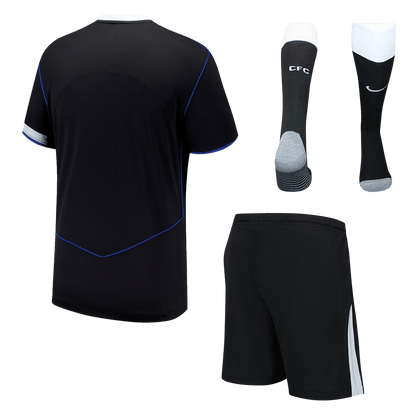 Chelsea Fora Terceira Camisa Conjunto(Camisa+Calções+Meias) 2025/26 Preto