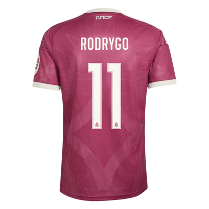 RODRYGO #11 Real Madrid Terceira Camisa 2026/27 Vermelho