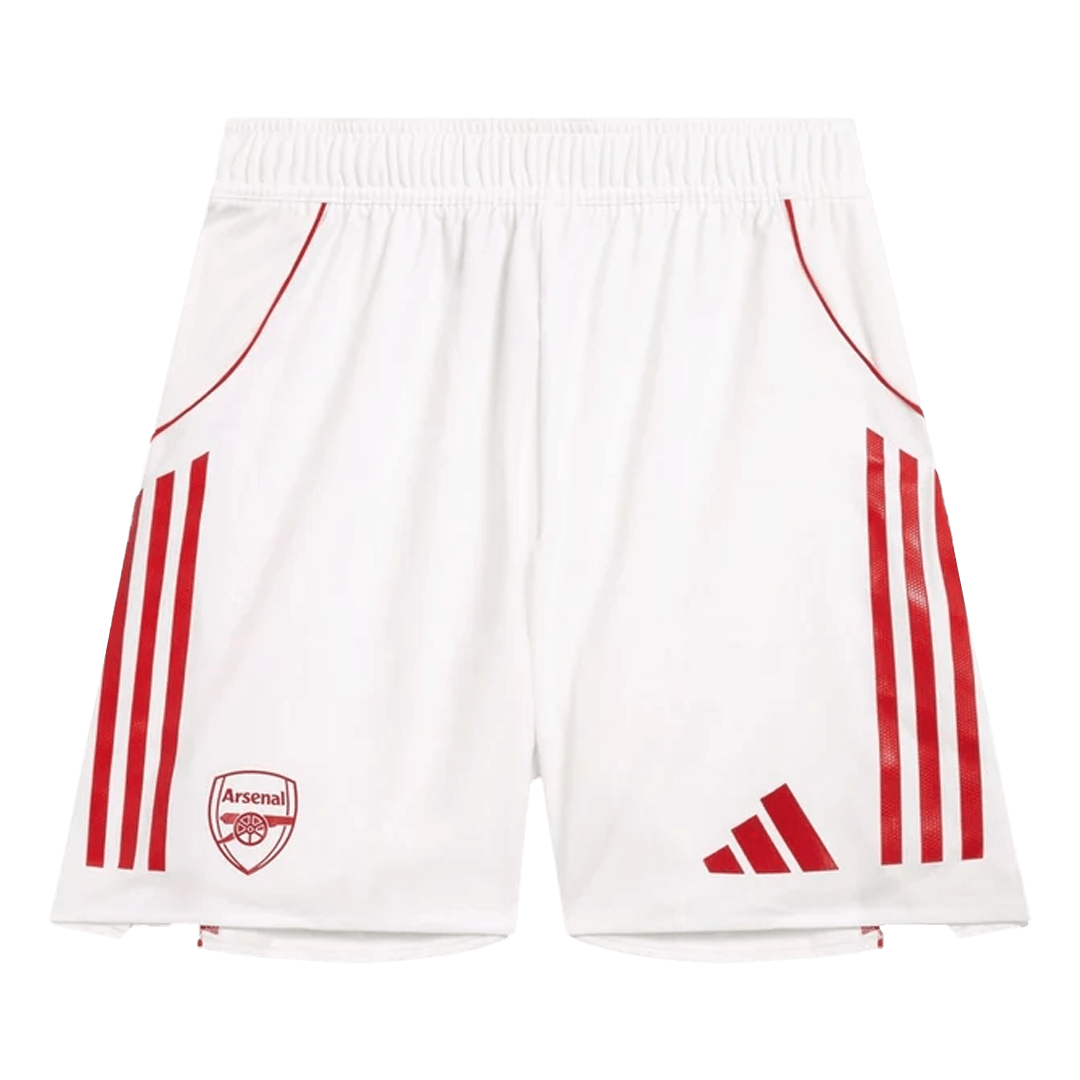 Autêntico Arsenal Casa Calções 2025/26 Branco