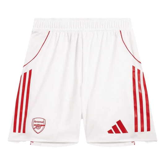 Autêntico Arsenal Casa Calções 2025/26 Branco