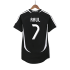 Camisola Retro Real Madrid RAUL #7 Fora de Casa Camisola de Futebol 2006/07