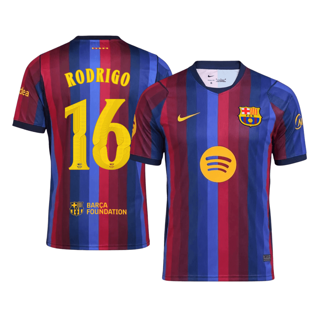 RODRIGO #16 Barcelona Casa Camisa 2026/27 UCL