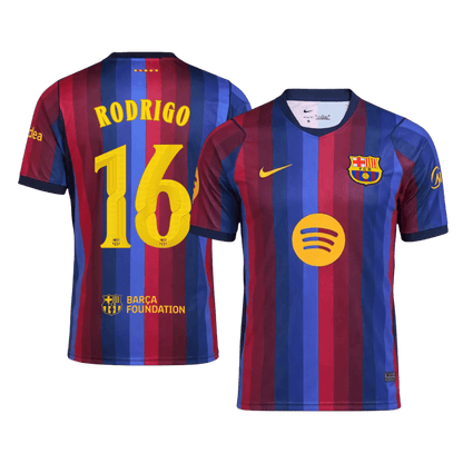 RODRIGO #16 Barcelona Casa Camisa 2026/27 UCL