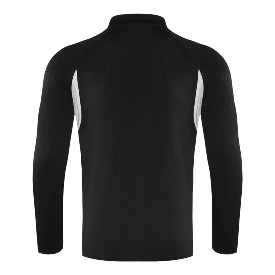 Real Madrid Zíper Moletom Conjunto (Top+Calças) 2025/26 Preto