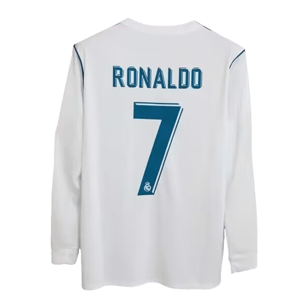 Real Madrid RONALDO #7 Retro Home Soccer Shirt 2017/18