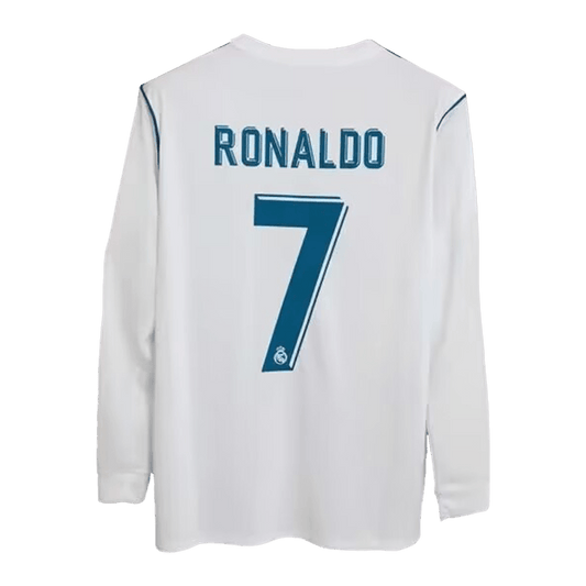 Camisola Retro Real Madrid RONALDO #7 Home Soccer Shirt 2017/18