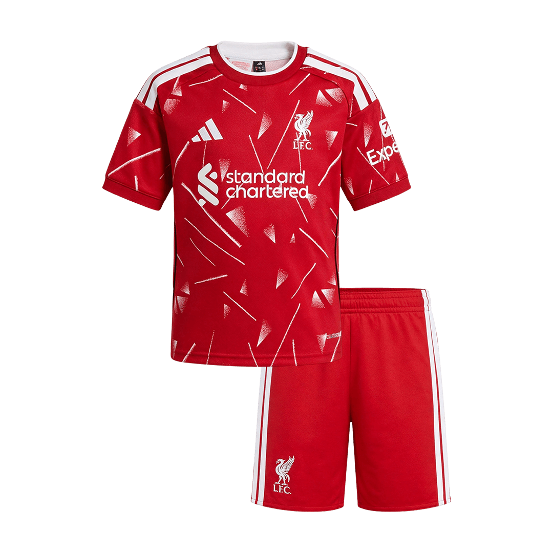 Liverpool Infantil Casa Futebol Camisa 2026/27 Vermelho - camisola de futebol para adeptos em Portugal