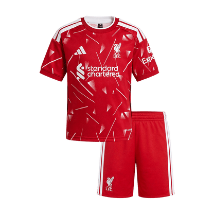 Liverpool Infantil Casa Futebol Camisa 2026/27 Vermelho - camisola de futebol para adeptos em Portugal