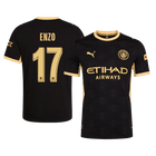 Versão do Jogador ENZO #17 Manchester City Fora Futebol Camisas 2026/27 Preto - UCL