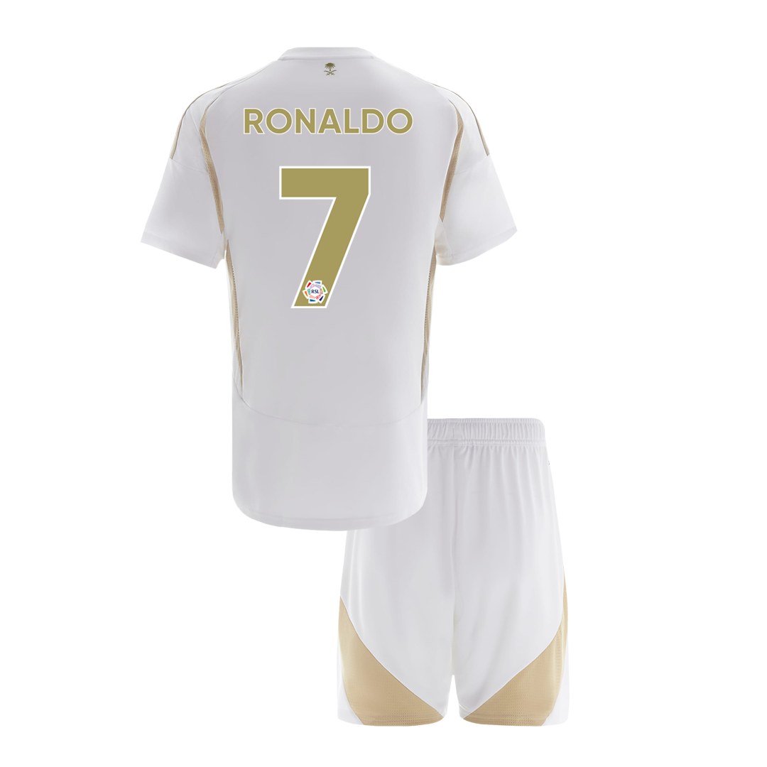 Kids Al Nassr RONALDO #7 Terceiro Fora Kits de Futebol
2024/2