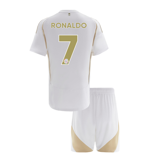 Kids Al Nassr RONALDO #7 Terceiro Fora Kits de Futebol
2024/2