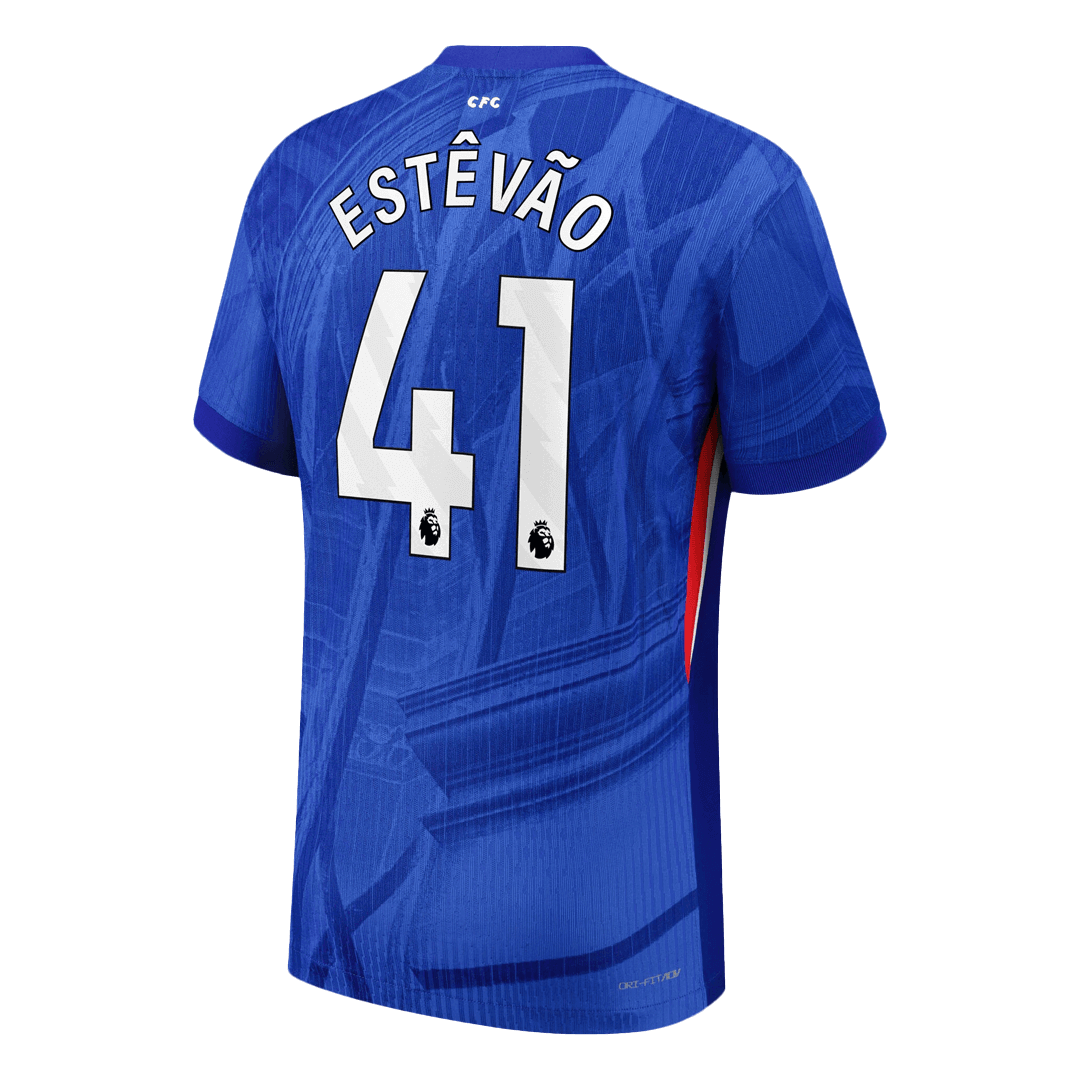 Autêntico ESTÊVÃO #41 Chelsea Casa Futebol Camisas 2025/26 Azul
