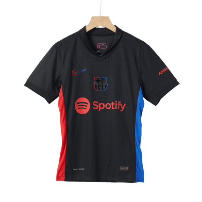 Camisola de futebol autêntica do Barcelona, camisola alternativa 2024/25