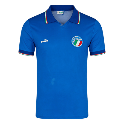 Retrô Itália Casa Camisa 1990 Azul