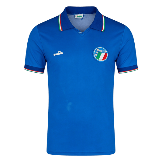 Retrô Italy Casa Camisa 1990 Azul