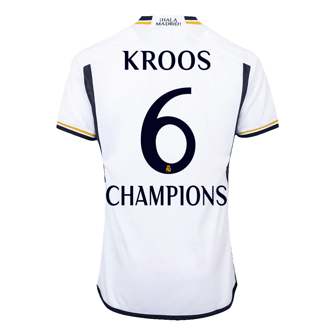 CHAMPIONS KROOS #6 Real Madrid Home 2023/24 Authentic Football Shirt