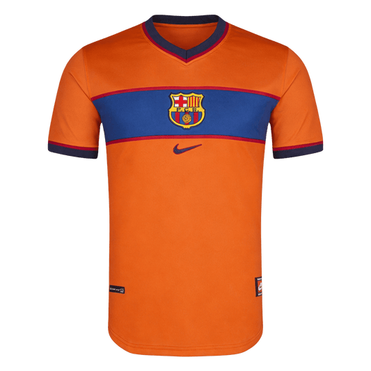 Retrô Barcelona Terceira Camisa 1998/99 Laranja
