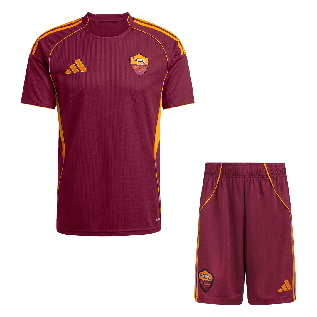 Roma Casa Camisa  Conjunto(Camisa+Calções) 2025/26 Vermelho