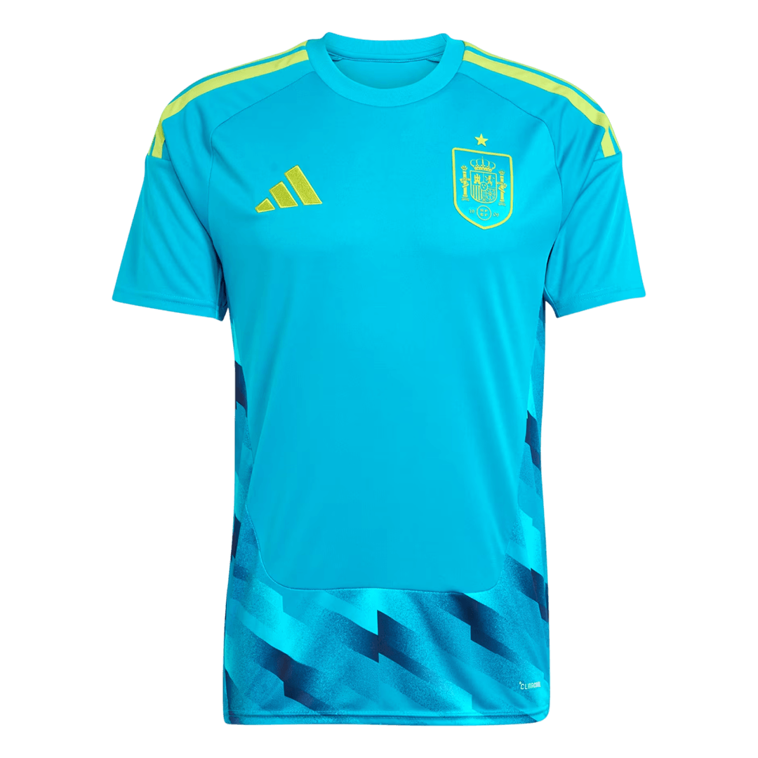 Spain Goleiro Camisa 2026 Azul - camisola de futebol para adeptos em Portugal