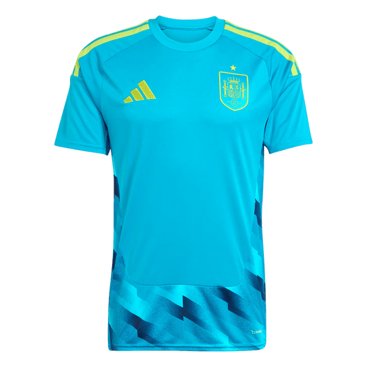 Spain Goleiro Camisa 2026 Azul - camisola de futebol para adeptos em Portugal