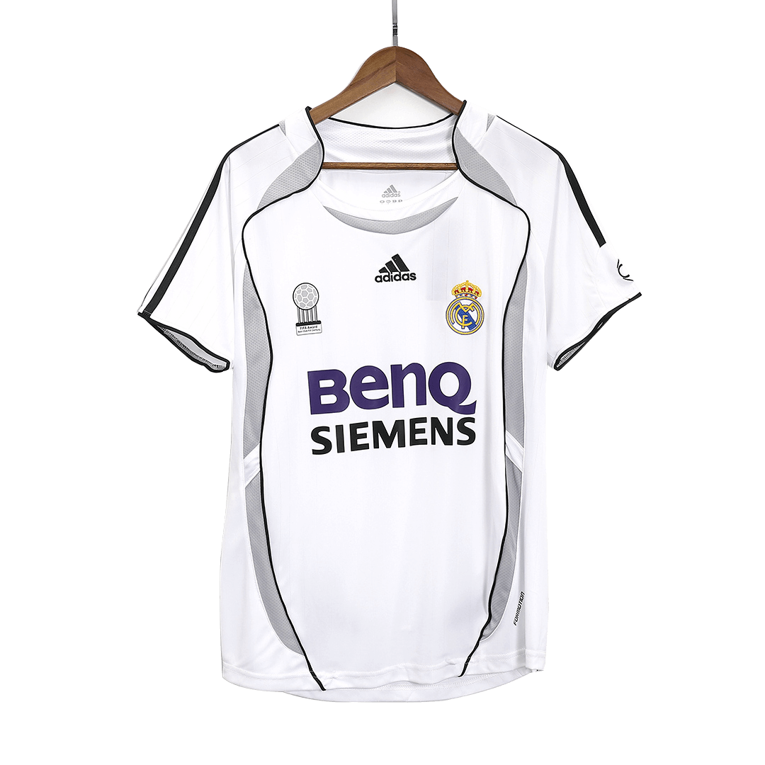 Retrô Real Madrid Casa Camisa 2006/07 Branco