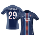 B.BARCOLA #29 PSG Casa Futebol Camisas 2025/26 Marinha