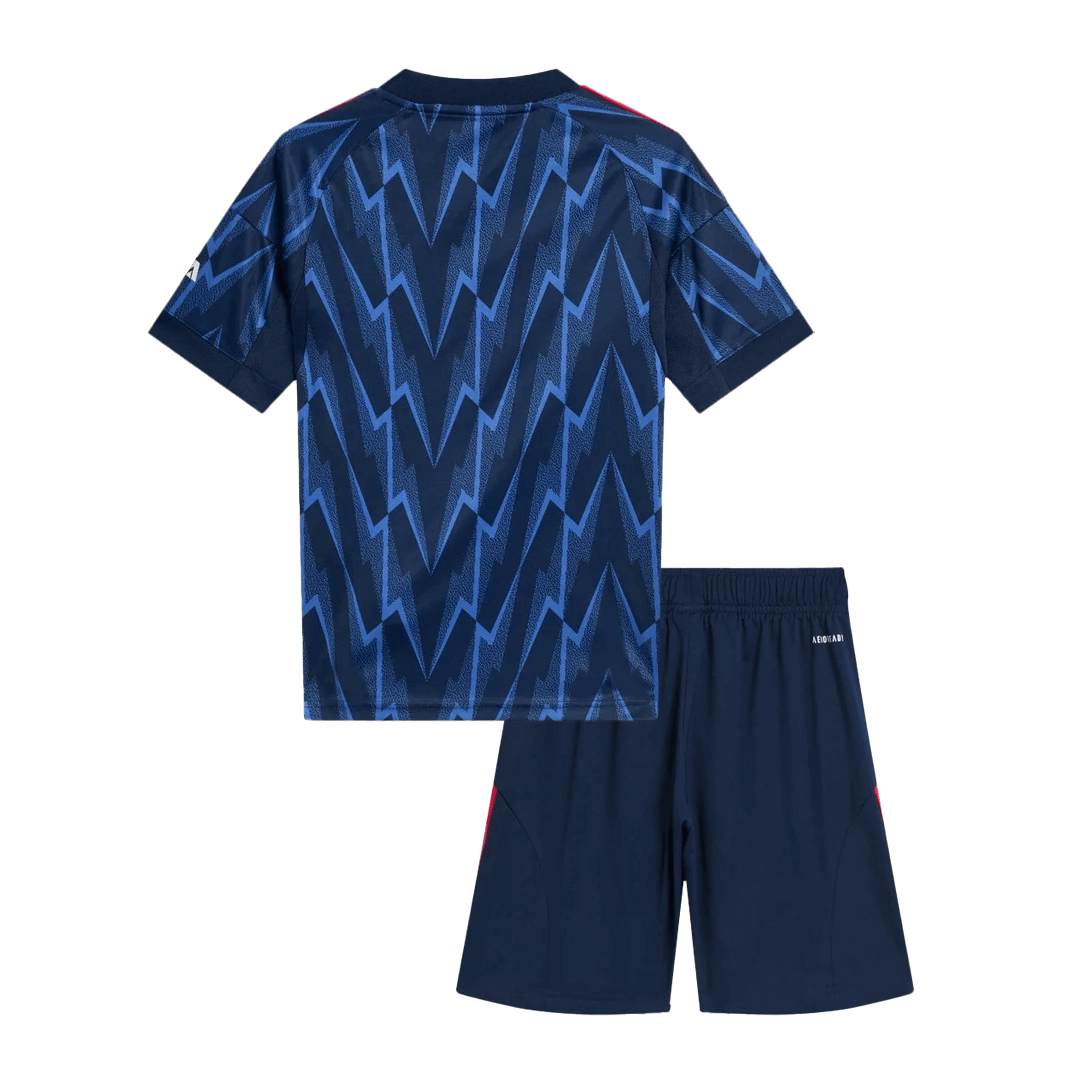 Arsenal 
 Fora 
Camisas Infantis 
Conjunto 2025/26 
 Azul