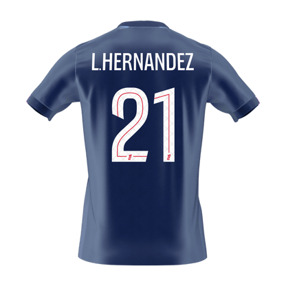 【Super Qualidade】L.HERNANDEZ #21 PSG
 Casa Futebol Camisa 2025/26 Marinha