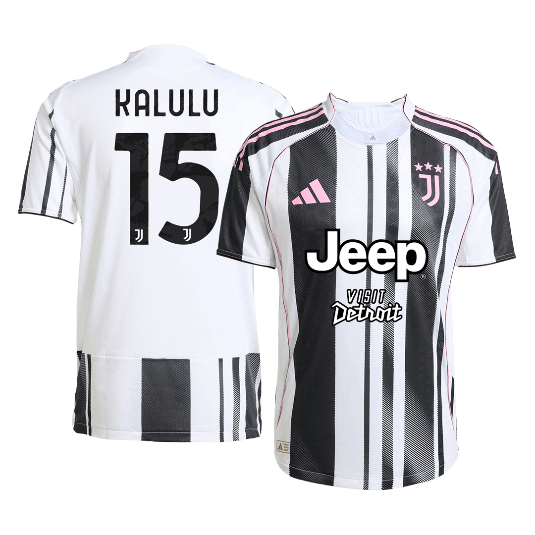 Autêntico KALULU #15 Juventus Casa Futebol Camisas 2025/26