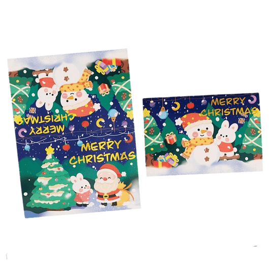 Cartão de Natal– Boneco de Neve e Coelho – Mensagem Aleatória camisola de futebol 2025/26