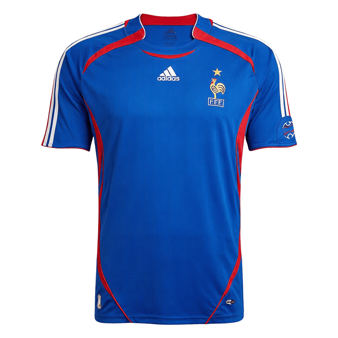 Retrô France Casa Copa do Mundo Camisa 2006 Azul