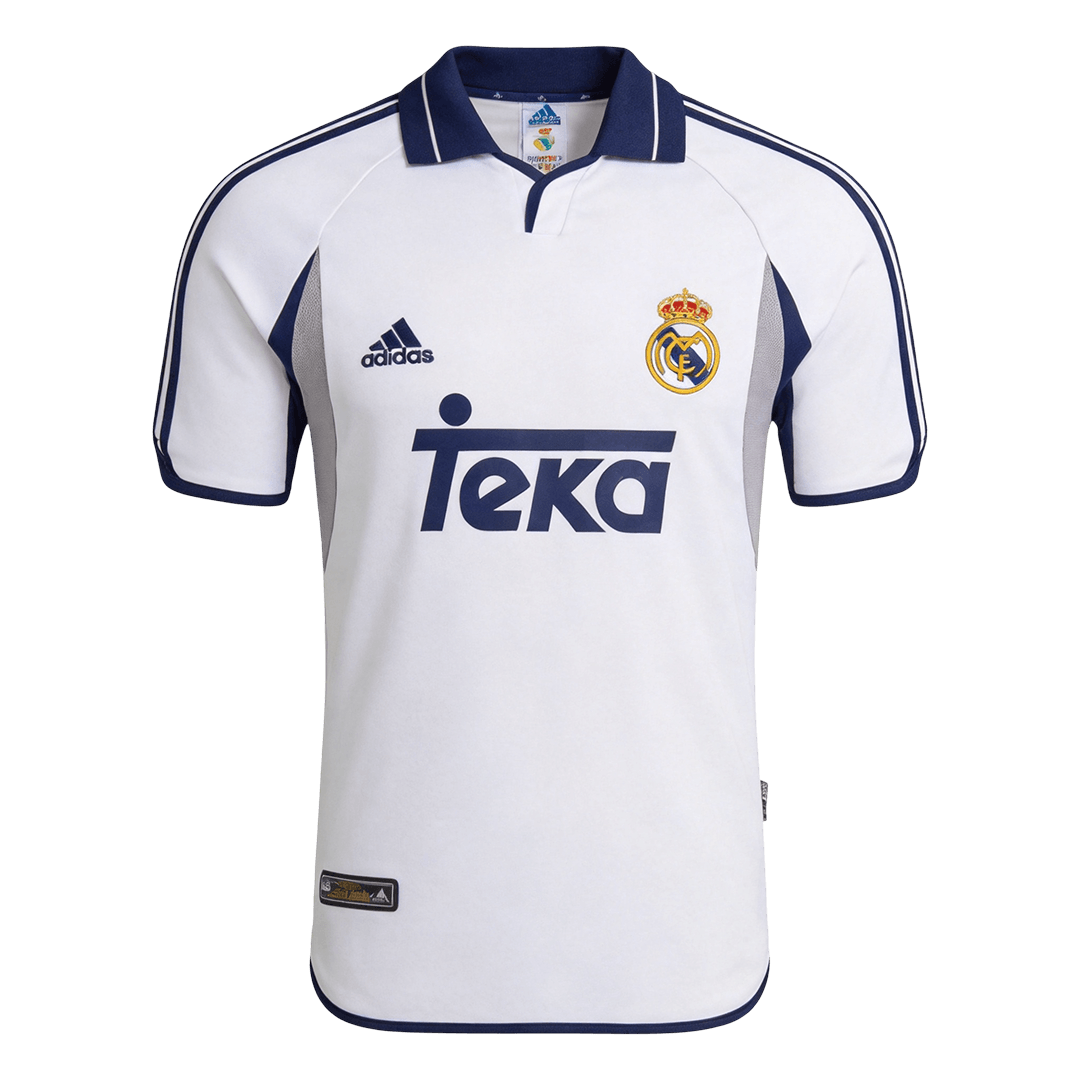 Retrô Real Madrid Casa Camisa 2000/01 Branco
