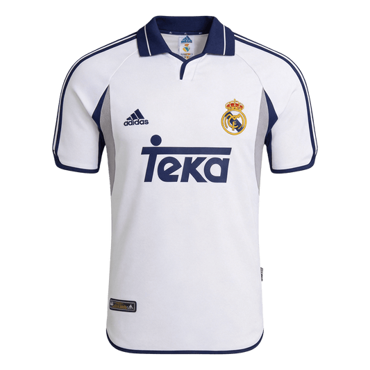 Retrô Real Madrid Casa Camisa 2000/01 Branco