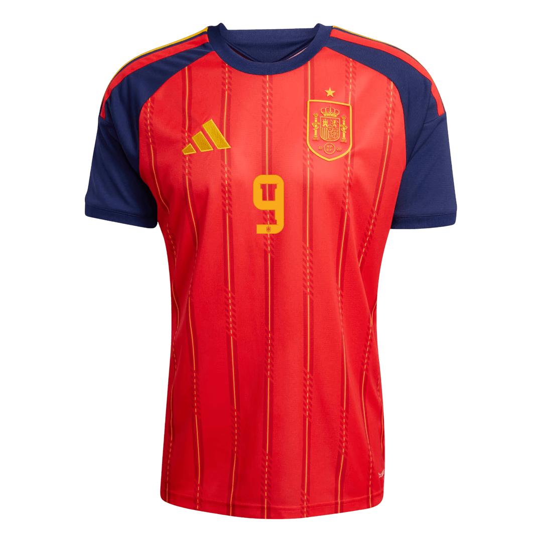 【Super Qualidade】GAVI #9 Spain
 Casa Futebol Camisa 2026 Vermelho