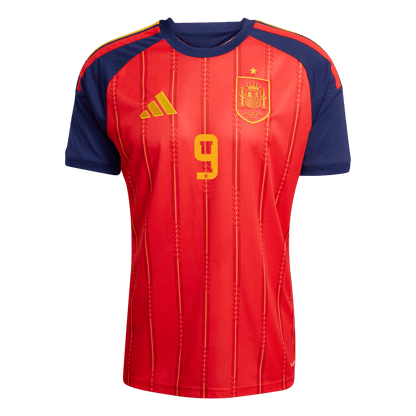 【Super Qualidade】GAVI #9 Spain
 Casa Futebol Camisa 2026 Vermelho