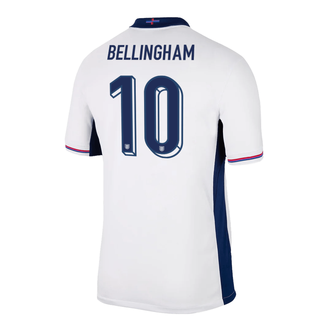 BELLINGHAM #10 England Home Custom Football Shirt 2024