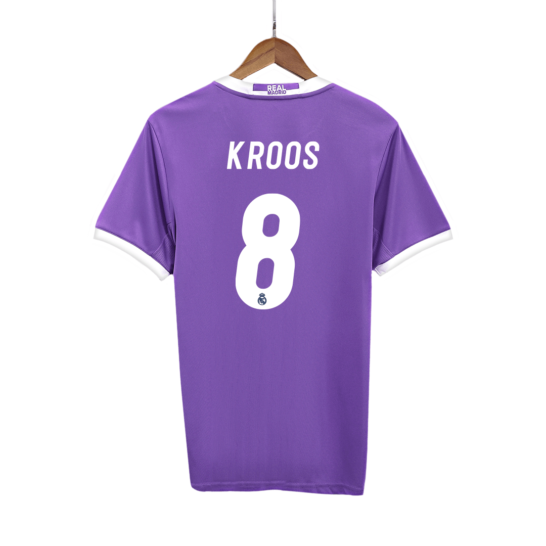 KROOS #8 Real Madrid Retro Jersey Fora Camisa de Futebol 2016/17