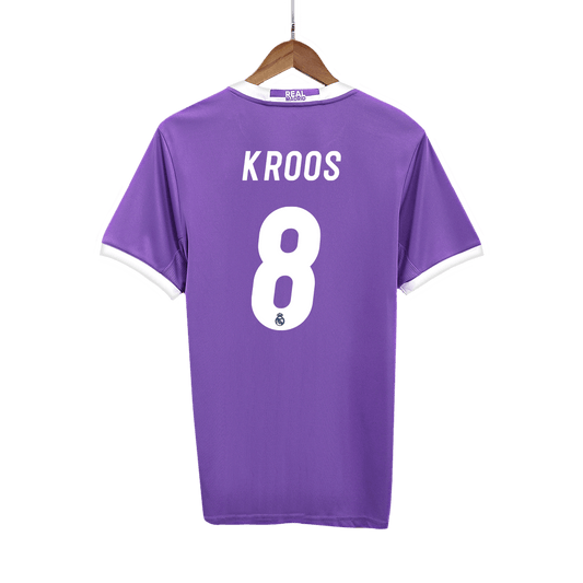 KROOS #8 Real Madrid Retro Jersey Away Football Shirt 2016/17