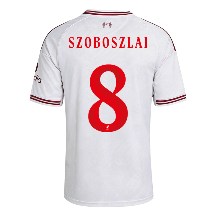 SZOBOSZLAI #8 Liverpool Fora Camisa 2026/27 Branco UCL
