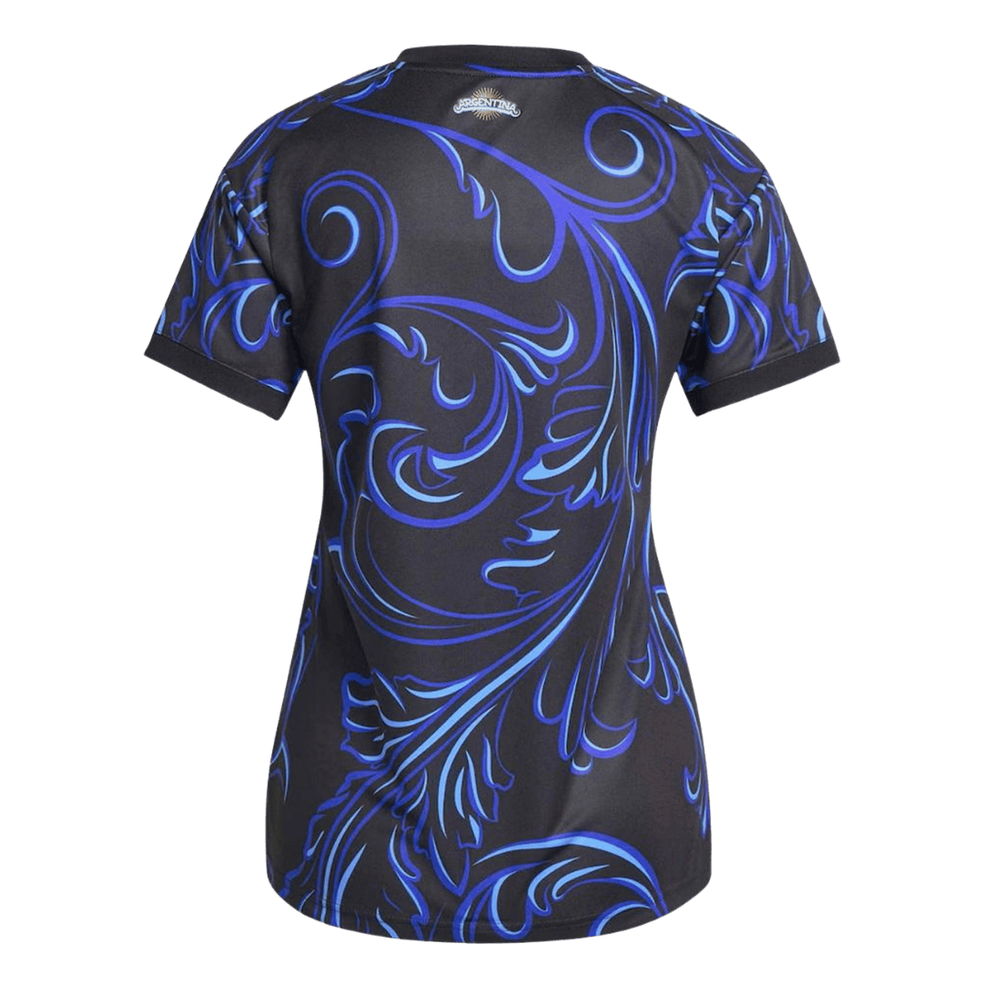 Mulheres Argentina Alternativa Camisa Copa do Mundo 2026 Preto - camisola de futebol para adeptos em - imagem 2