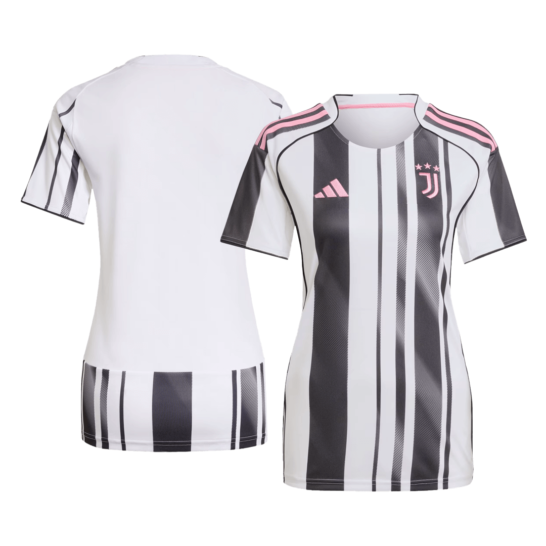 Mulheres Juventus Camisa Réplica 2025/26-Preto&branco