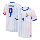 Camisola de futebol GIROUD #9 França Fora Camisola personalizada
